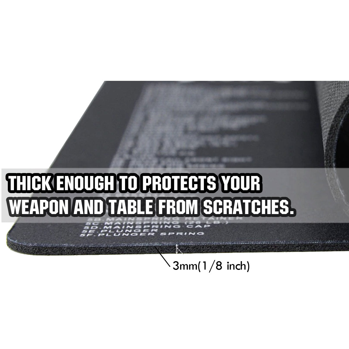 WINFREE AR-15 Parts Diagram & Instructions Gun Cleaning Mat Armorers Bench Mat - Image 6