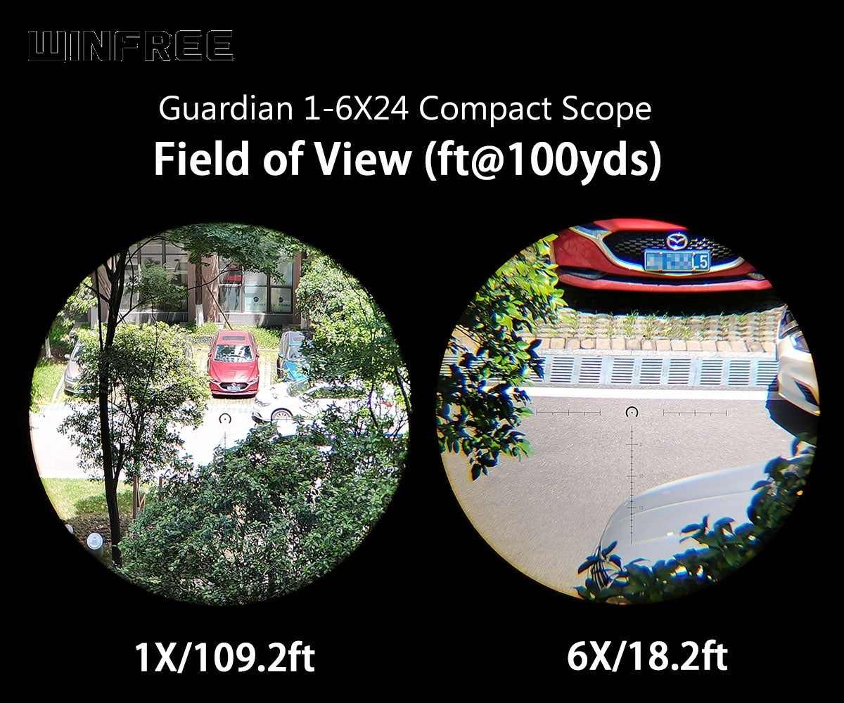 WINFREE® GD 1-6X24 Compact Rifle Scopes Budget 1-6x LPVO Optics - Image 7