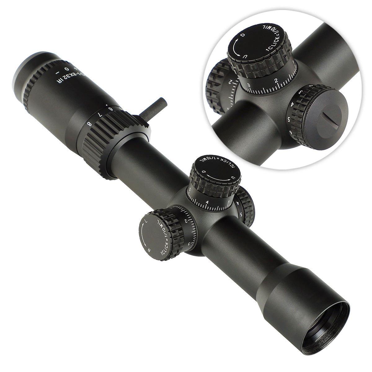 WINFREE® LR 1-8X32 Compact Long Eye Relief Rifle Scope SFP LPVO Optics - Image 8