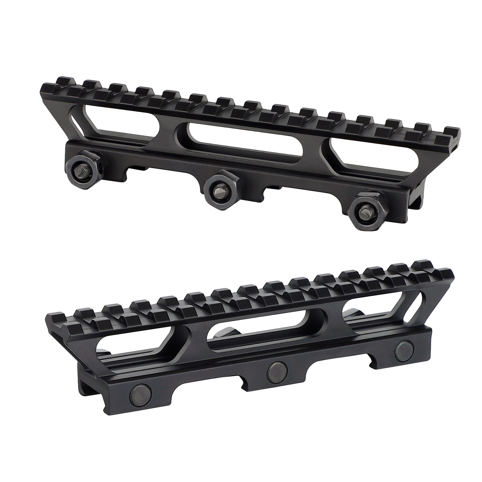 WINFREE ® High Profile 1 inch See Through Picatinny Riser Mount - 14 Slot - Image 5
