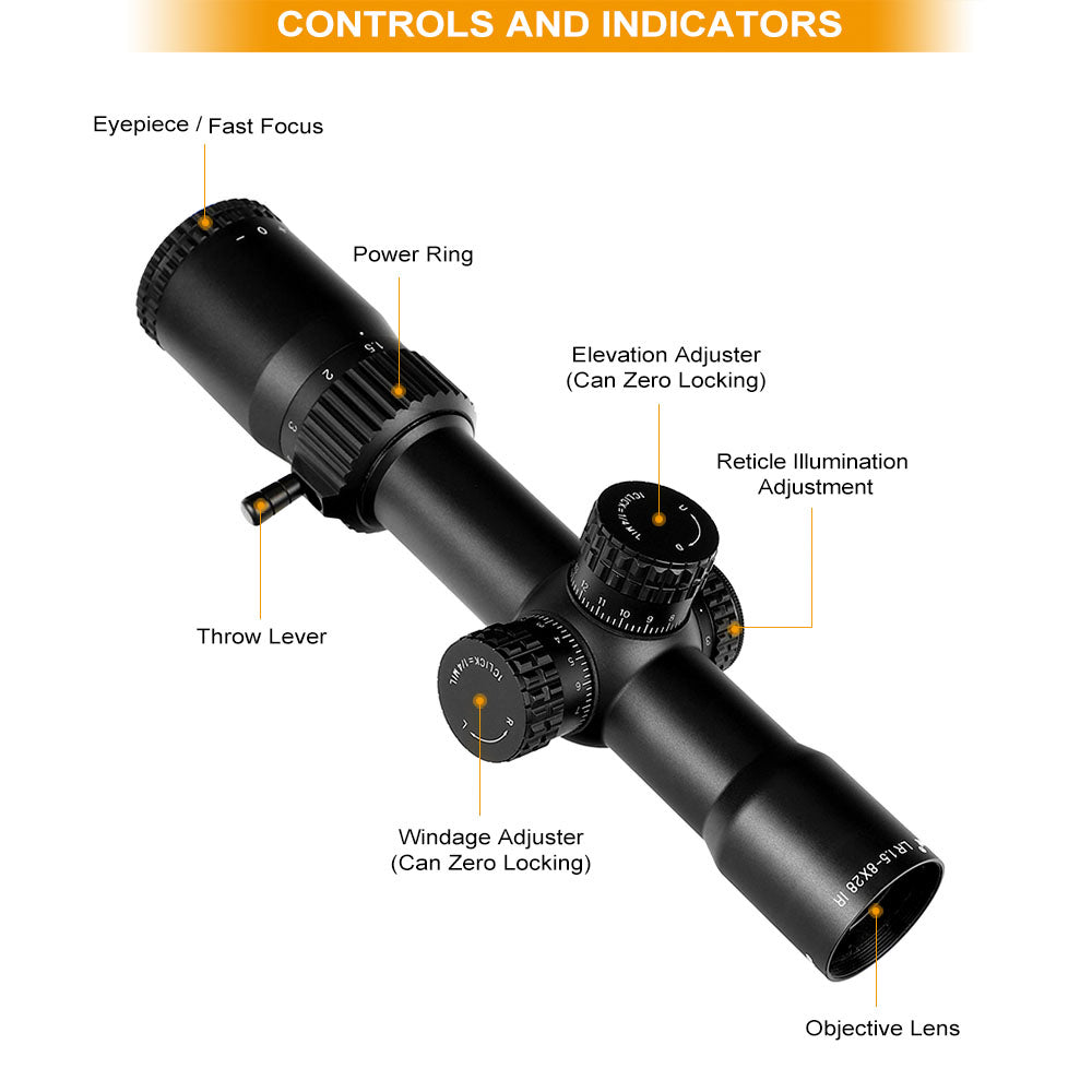 WINFREE® LR 1.5-8X28 Compact Rifle Scope - Image 7