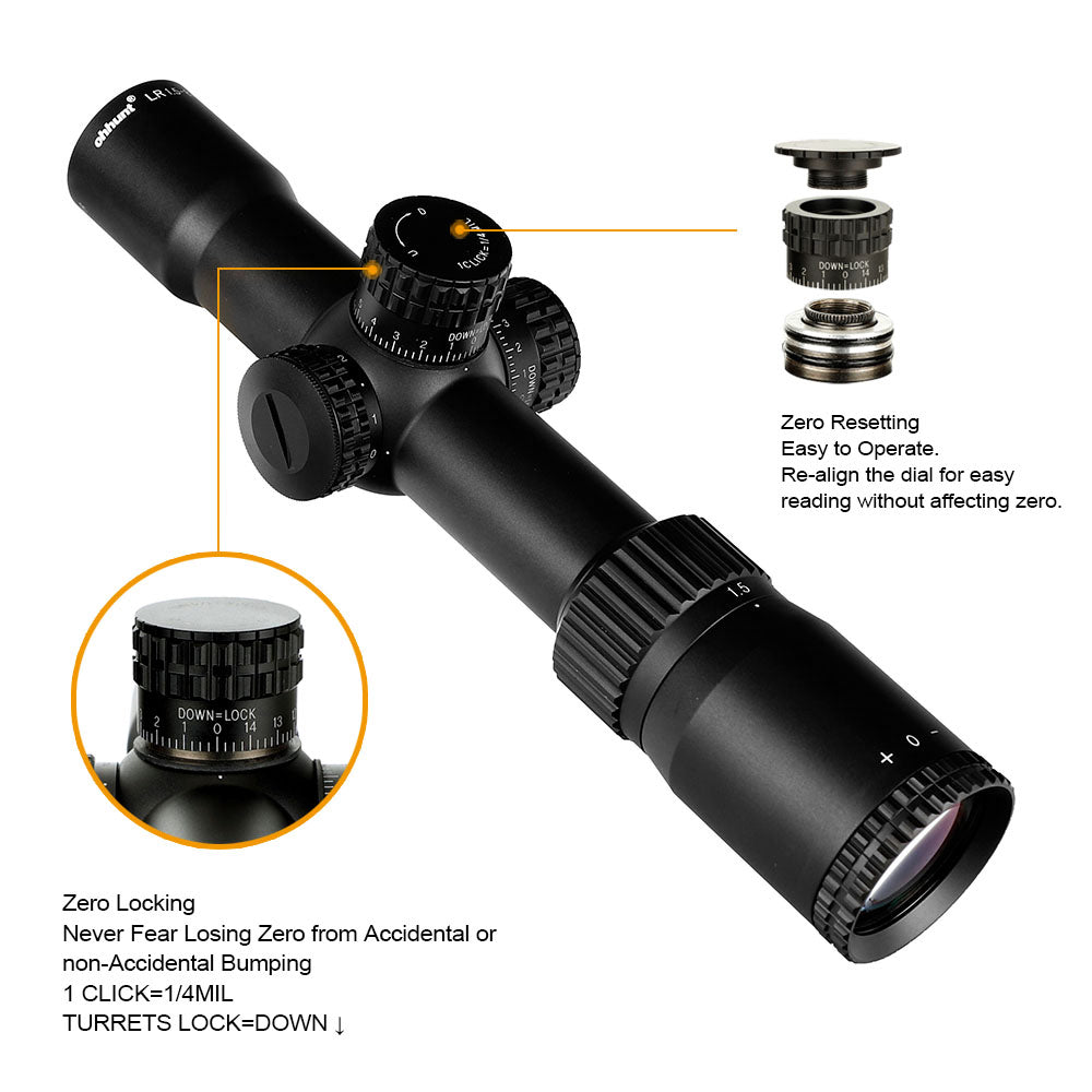 WINFREE® LR 1.5-8X28 Compact Rifle Scope - Image 8
