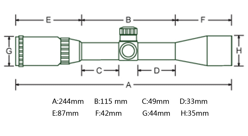 WINFREE® LR 1.5-8X28 Compact Rifle Scope - Image 14