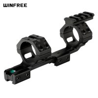 WINFREE 11mm 3/8" Dovetail Rifle Scope Mount 1 inch 30mm Dia Cantilever Mount with Top Picatinny Rail Bubble Level