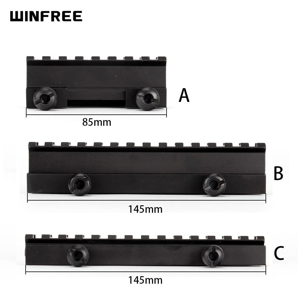 WINFREE 1" See Through Picatinny Riser Mount High Profile fit AR-15 Rifles