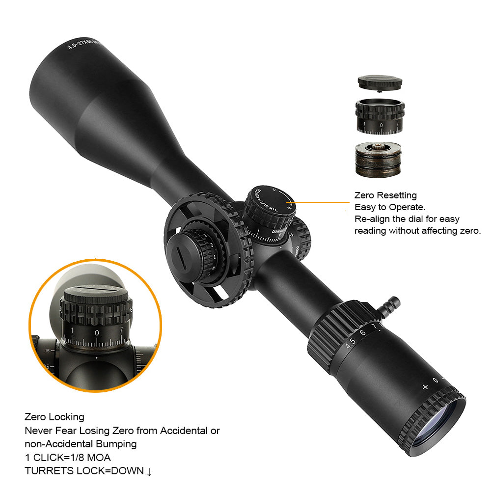WINFREE® LR 5-25X50 SFIR FFP Long Range Rifle Scopes with Sunshade - Image 2