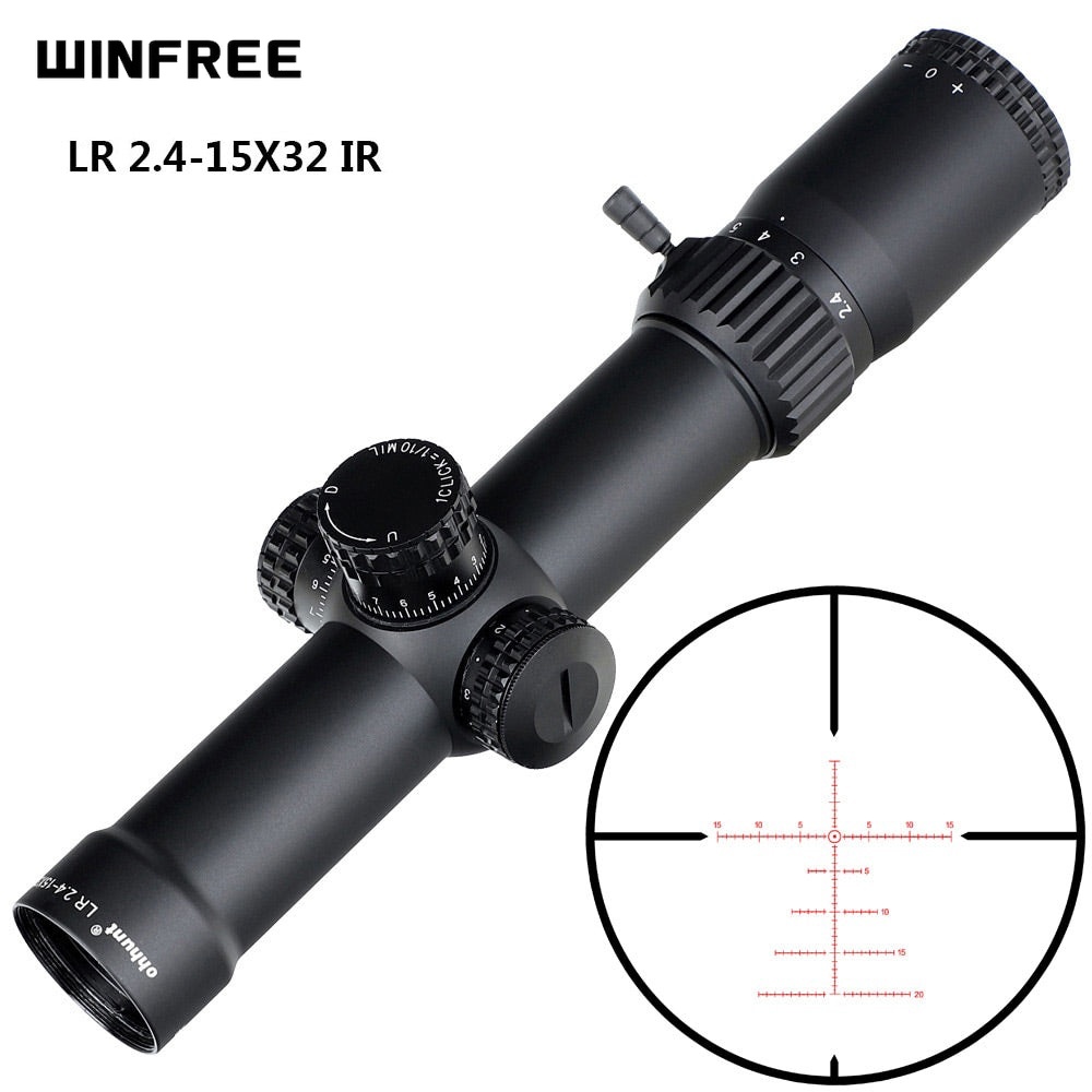 WINFREE® 1-6X36 Compact Rifle Scope Long Eye Relief 1-6x LPVO Optics OEM ODM