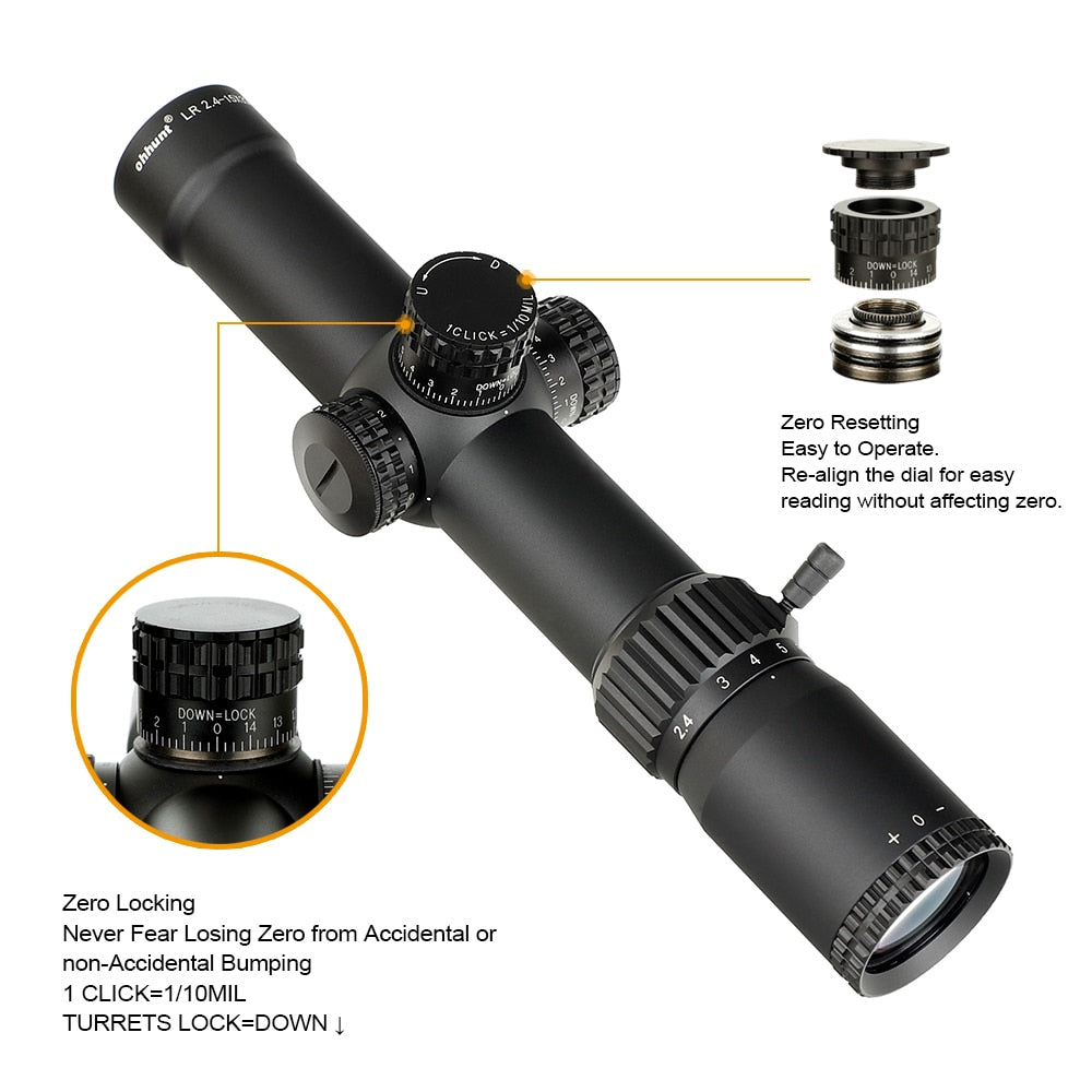 WINFREE® 1-6X36 Compact Rifle Scope Long Eye Relief 1-6x LPVO Optics OEM ODM - Image 2