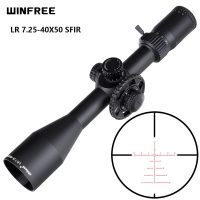 WINFREE LR 7.25-40X50 SFIR Red Illumination Hunting Riflescope Glass Etched Reticle Side Parallax Turret Lock Reset