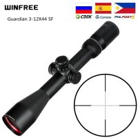 WINFREE Tactical Guardian 4.5x24 Hunting Rifle Scope 1/2 Half Mil Dot Reticle 30mm Tube Optics Sight Turrets Reset Rifle Scope