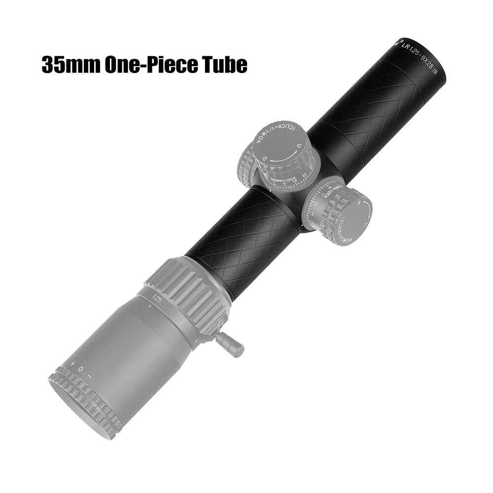 WINFREE LR 1.25-9X28 Compact Rifle Scopes 35mm Tube Glass Etched Reticle Red Illuminated Turrets Lock Reset - Image 2