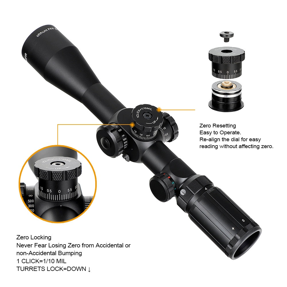 WINFREE® LR 5.75-34x50 SFIR Long Range Tactical Rifle Scope - Image 3