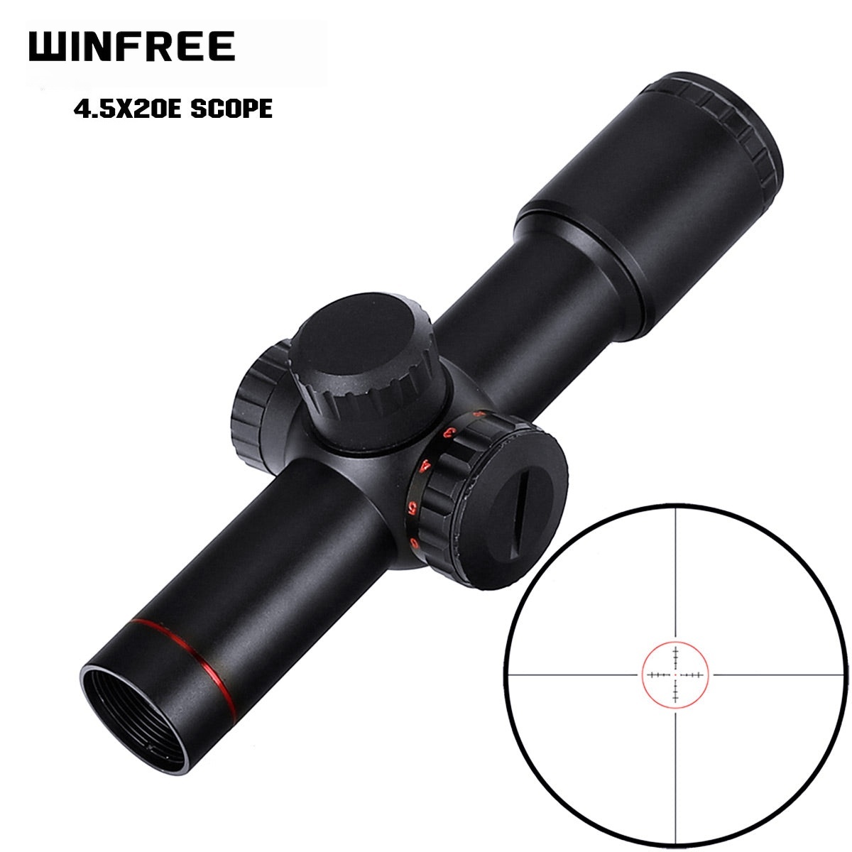 WINFREE 4.5x20E Lightweight Compact Rifle Scope