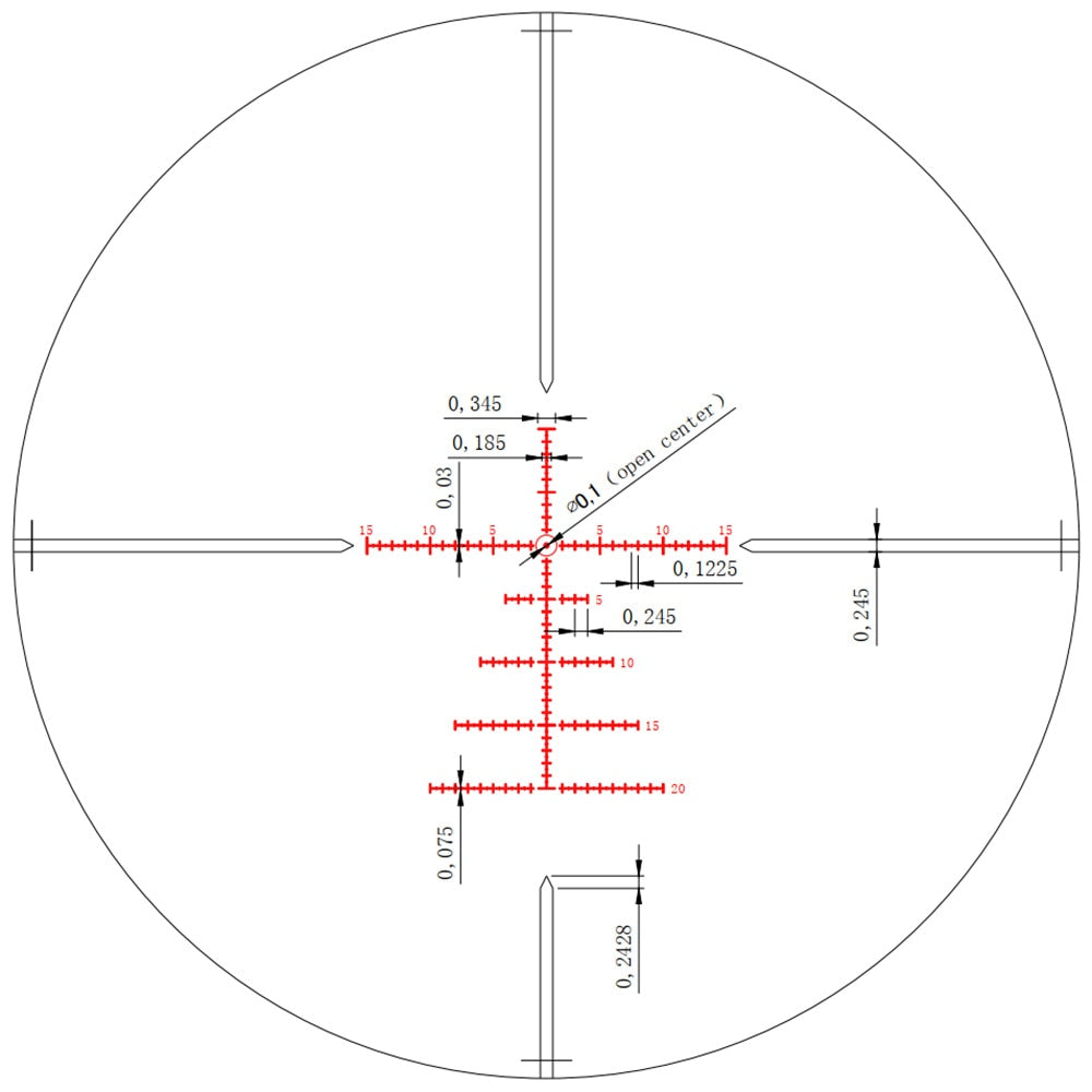 WINFREE® LR 4.5-27x50 SFIR Long Range Rifle Scope Mil Dot Glass Etched Reticle Red Illumination Side Parallax Turrets Lock Reset - Image 4