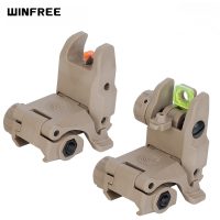 WINFREE® Armor Style Polymer Flip up Front Rear Sight Back-Up Sight Kit