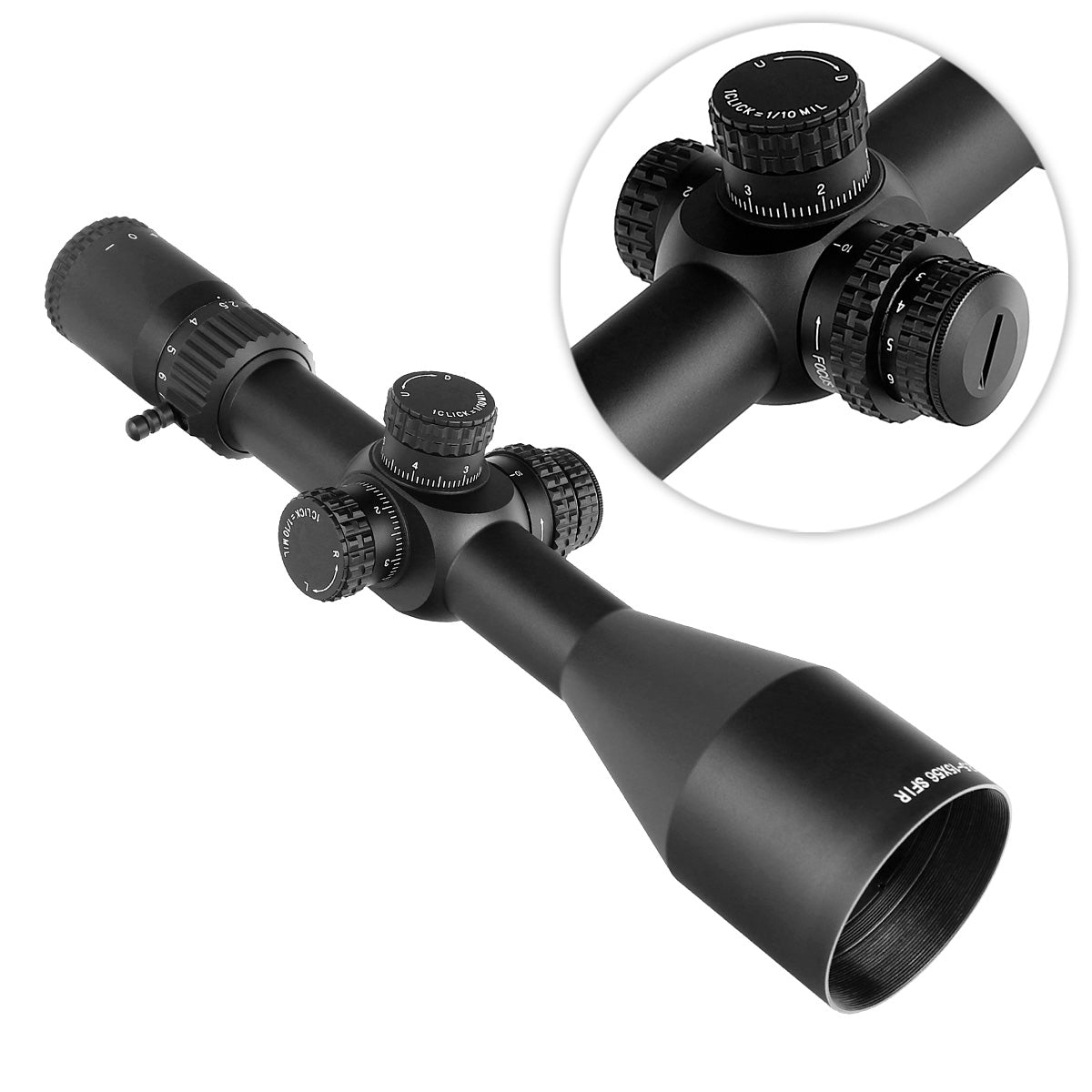 WINFREE® 2.5-15X56 SFIR Long Rang Scope with Sunshade - Glass Etched Reticle - Image 8