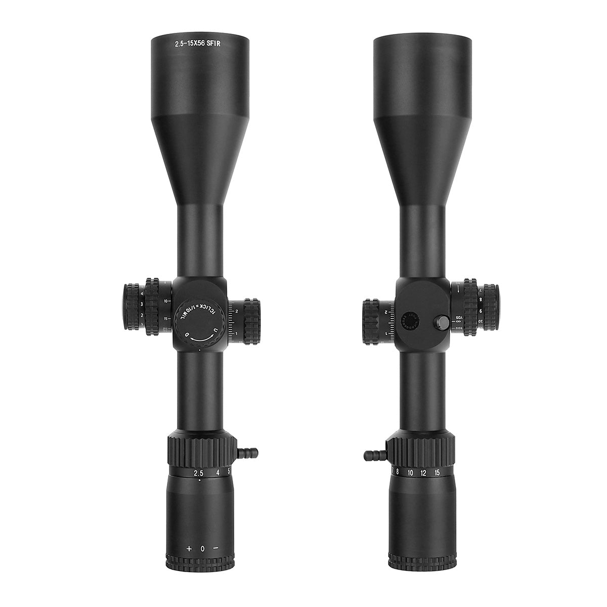 WINFREE® 2.5-15X56 SFIR Long Rang Scope with Sunshade - Glass Etched Reticle - Image 10