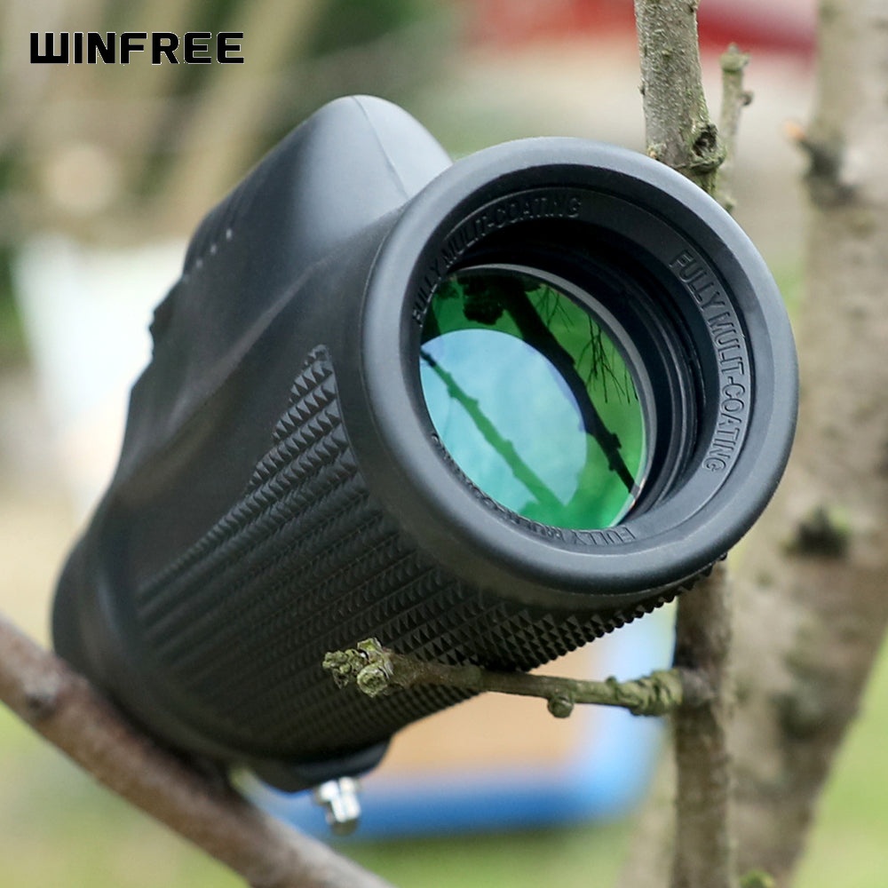 WINFREE 10X32 BAK4 Binoculars Monocular Waterproof Fogproof Zoom Power Birdwatching Telescope