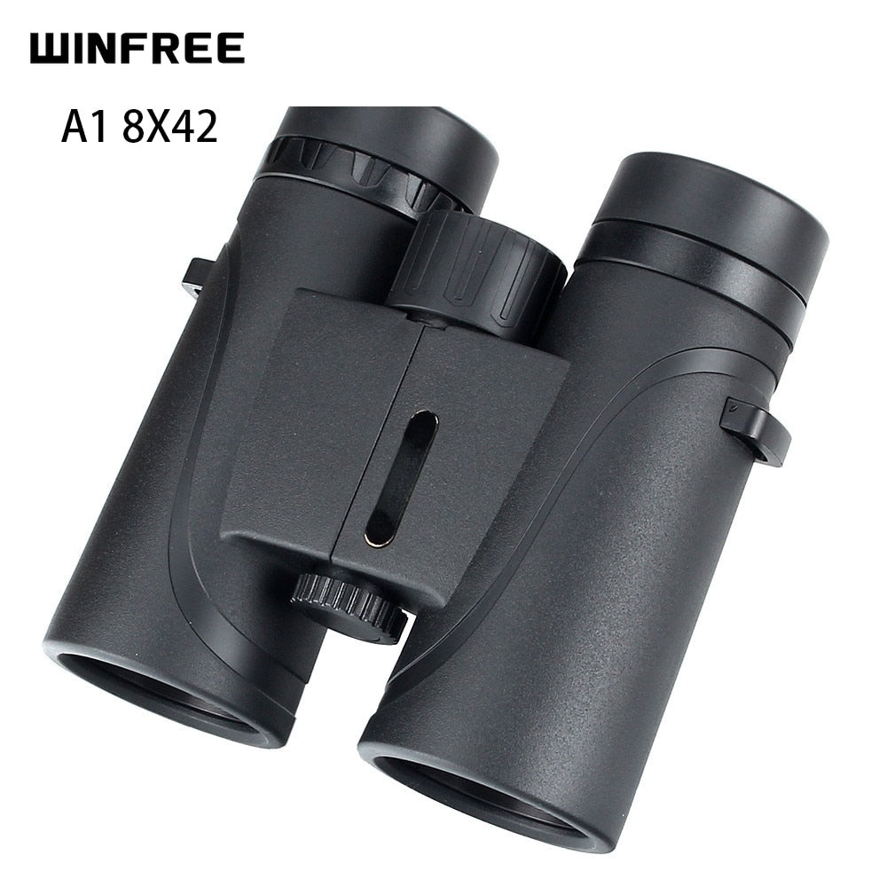 WINFREE A1 8X42 Binoculars Waterproof Fogproof Telescope Wide-angle Powerful Bright Optics Camping Hiking Binocular