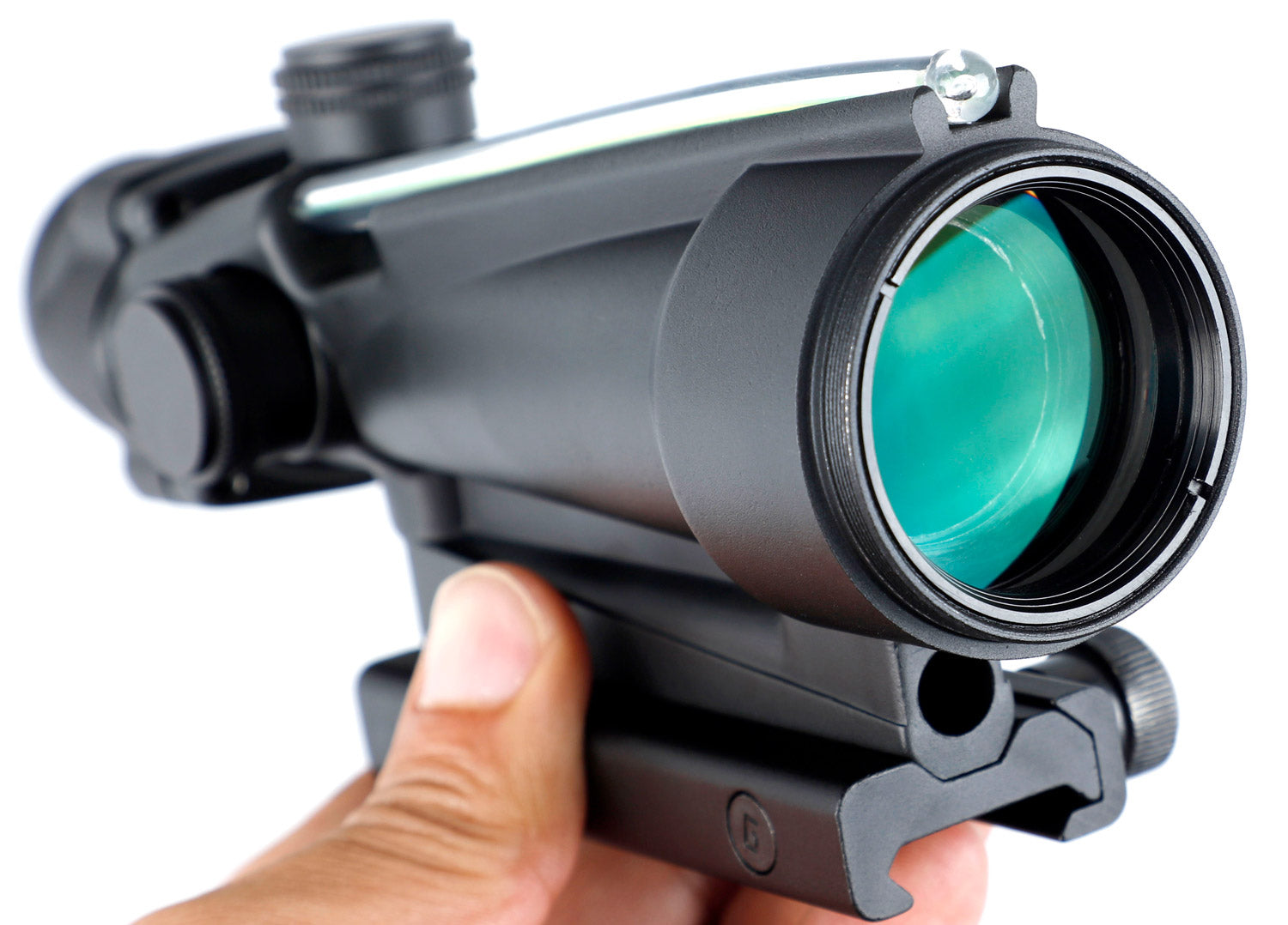 WINFREE 3.5X35 Rifle Scope Red/Green Fiber Optic Illuminated Reticle with Sunshades Diopter Adjustment - Image 8