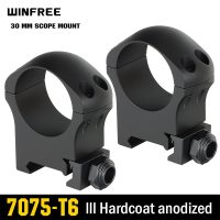 WINFREE Pro 7075 Aluminum Picatinny 30mm Scope Rings for Picatinny Rail - High Profile