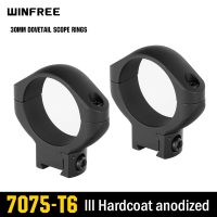 WINFREE Pro 7075 Aluminum 30mm Dovetail Scope Rings - Medium Profile