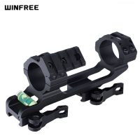 WINFREE 30mm QD Cantilever Scope Mount with Top Picatinny Rail & Bubble Level