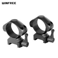 WINFREE Steel Quick Release 30mm Picatinny Scope Rings High Profile 2PCs