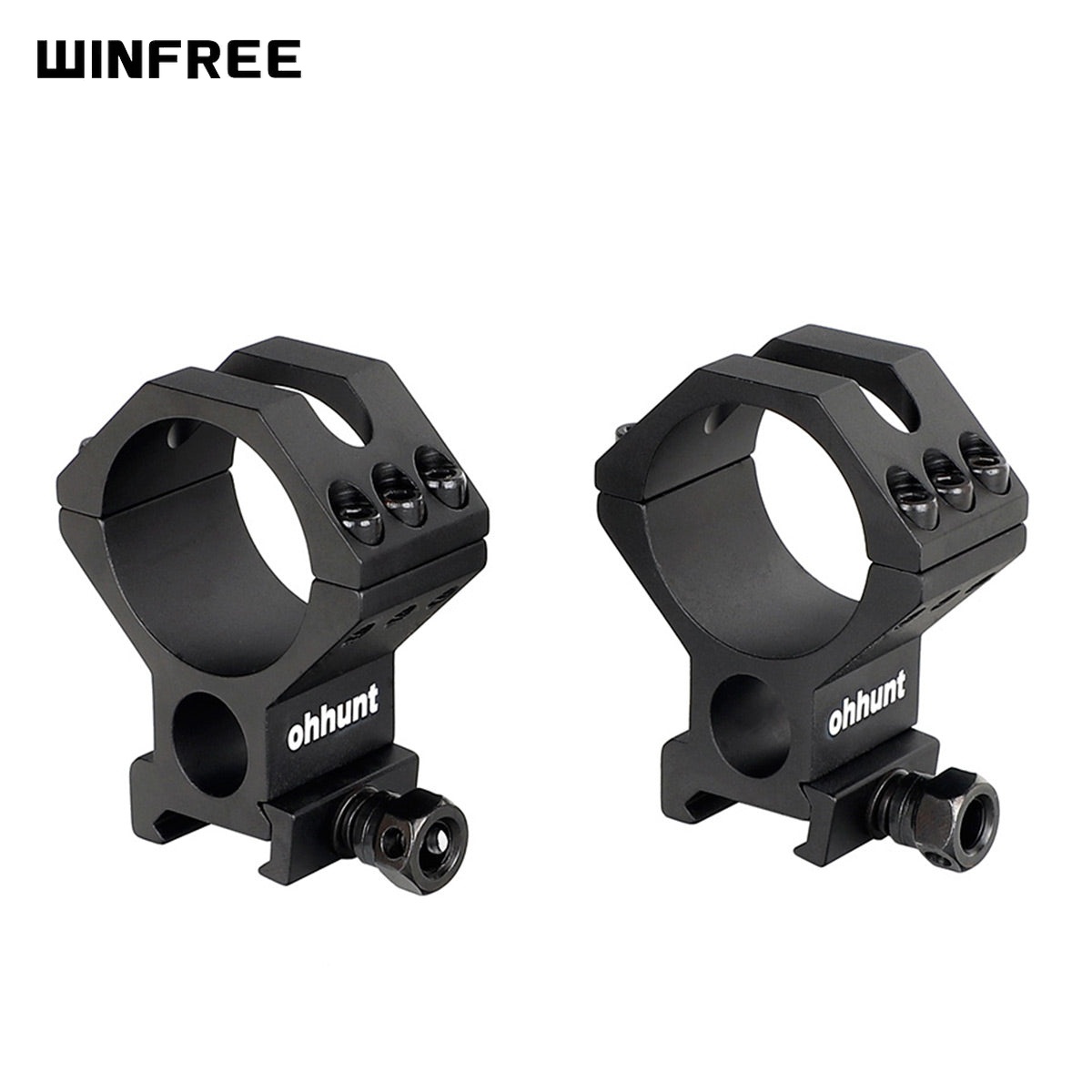 WINFREE 35mm Picatinny Scope Rings with Gasket for 30mm 34mm Dia - High Profile - Image 2
