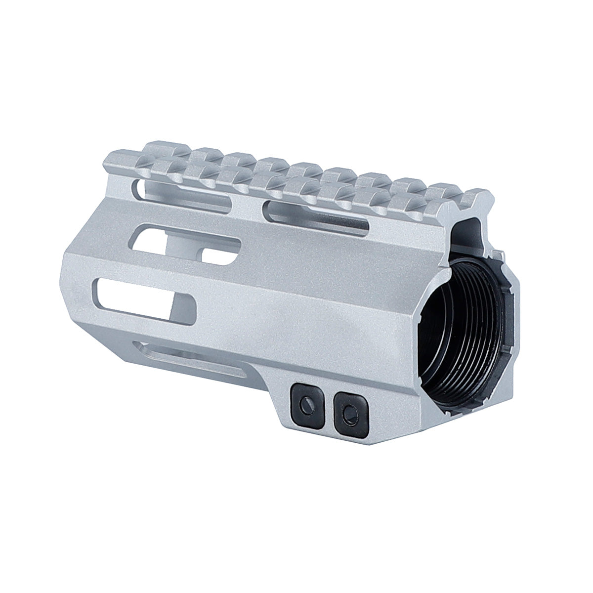 WINFREE Unbranded AR-15 Raw 4 inch M-lok Handguard Free Float, Silver Color - Image 6