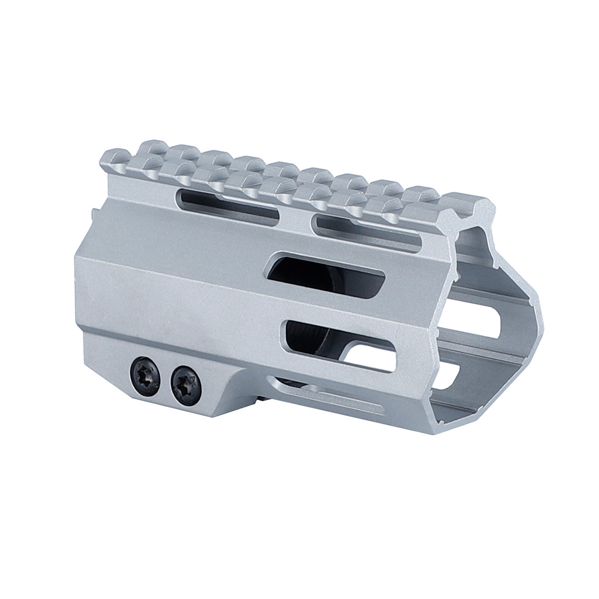 WINFREE Unbranded AR-15 Raw 4 inch M-lok Handguard Free Float, Silver Color - Image 4