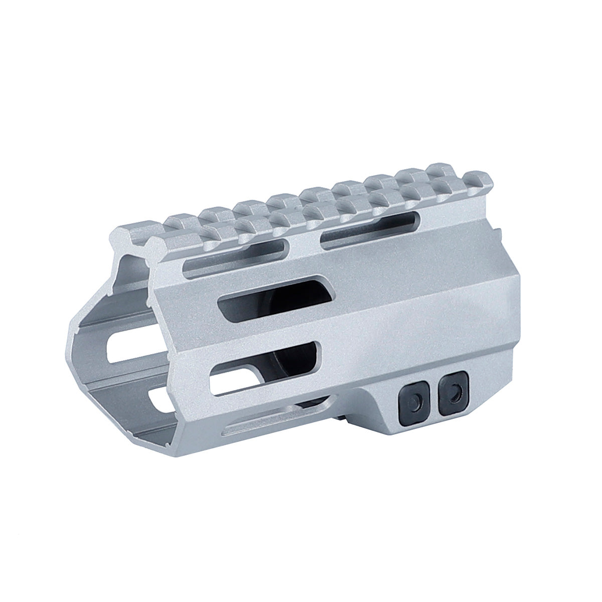 WINFREE Unbranded AR-15 Raw 4 inch M-lok Handguard Free Float, Silver Color - Image 5