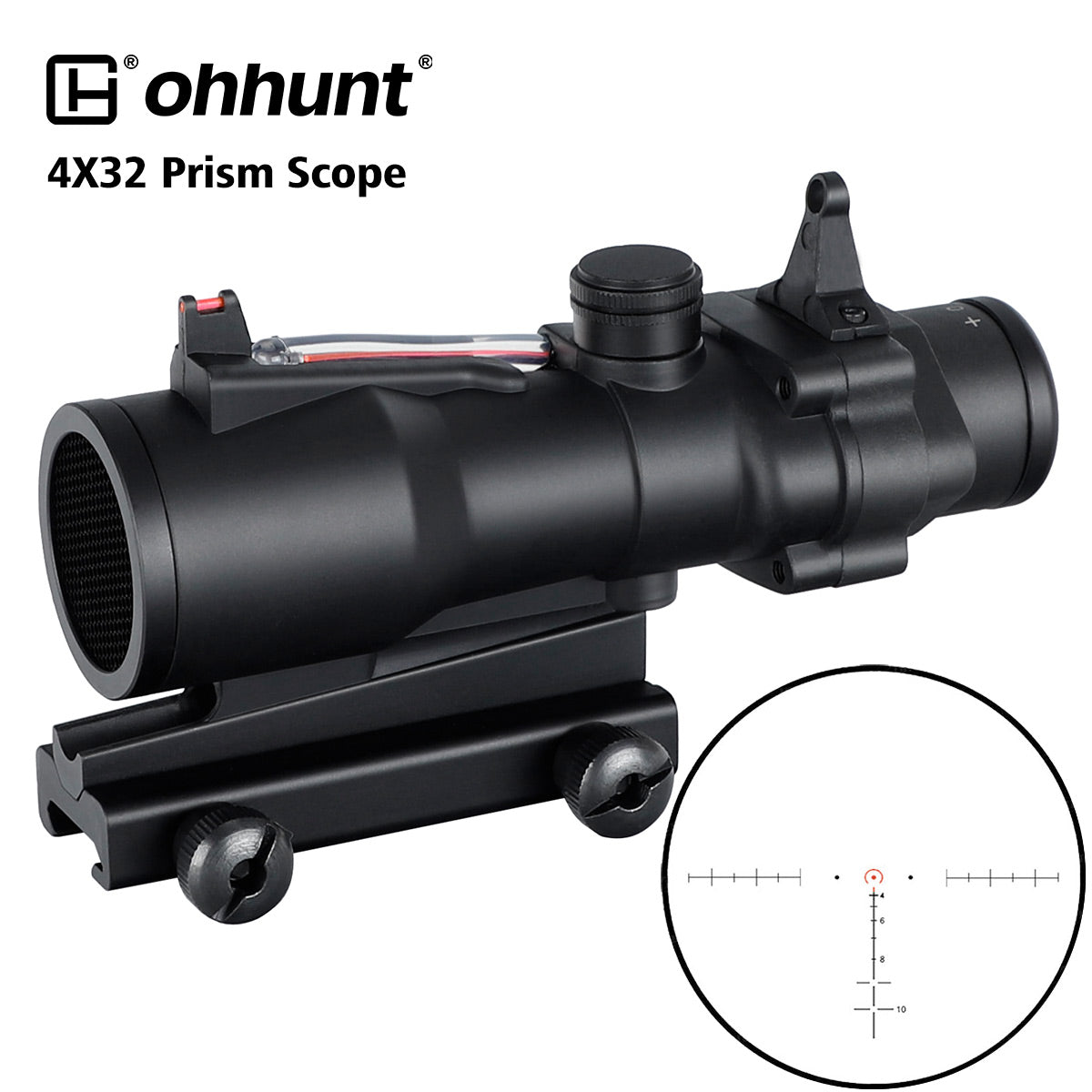 WINFREE® 4X32 Prism Scope with Green Optic Fiber - Image 12
