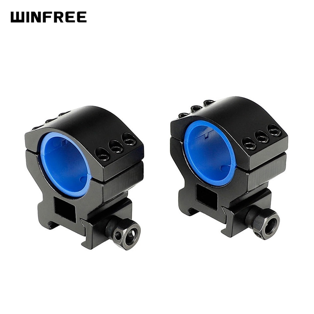 WINFREE 1 inch 30mm Scope Rings with Stop-pin fits All Picatinny Rails 2PCs - Medium Profile - Image 2