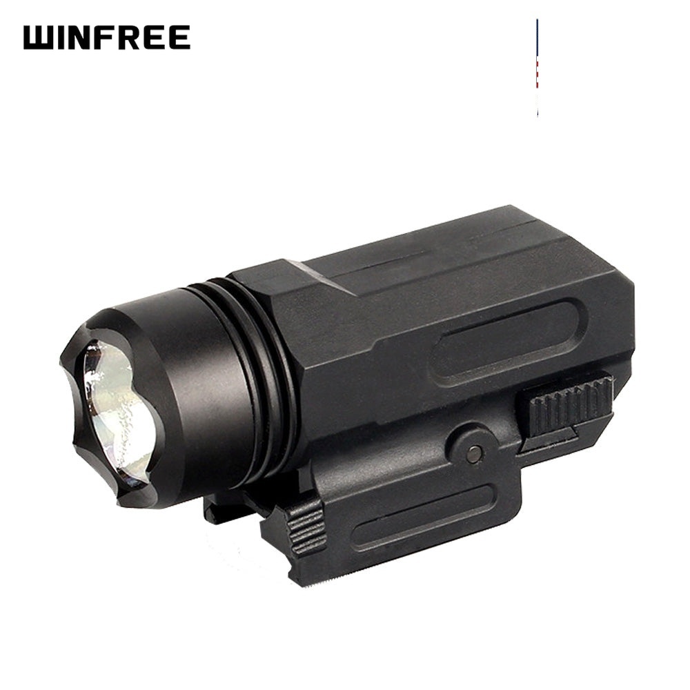 WINFREE Tactical 150 Lumen LED Flashlight with Quick Release Picatinny Mount White Light - Image 3