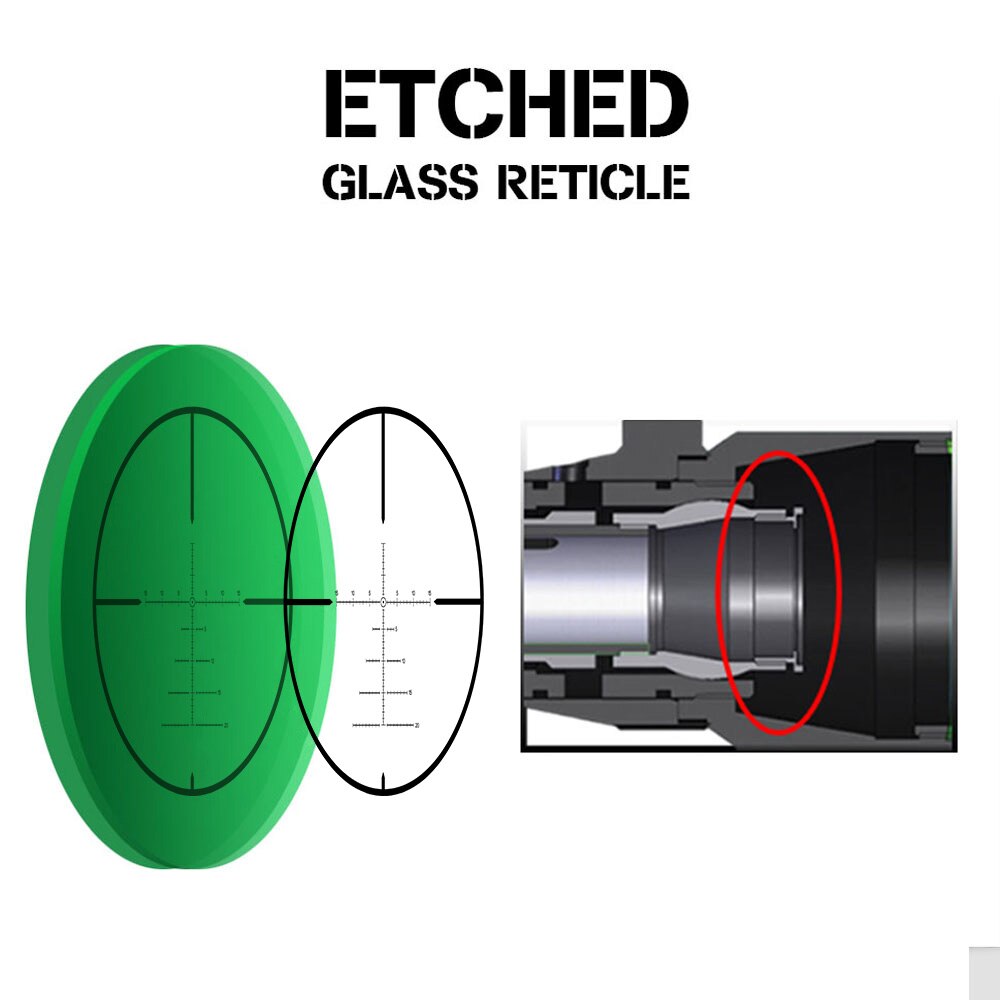 WINFREE® LR FFP 1.5-12X28 IR Scope, Glass Etched Reticle, Red Illumination, Turrets Lock Reset - Image 3