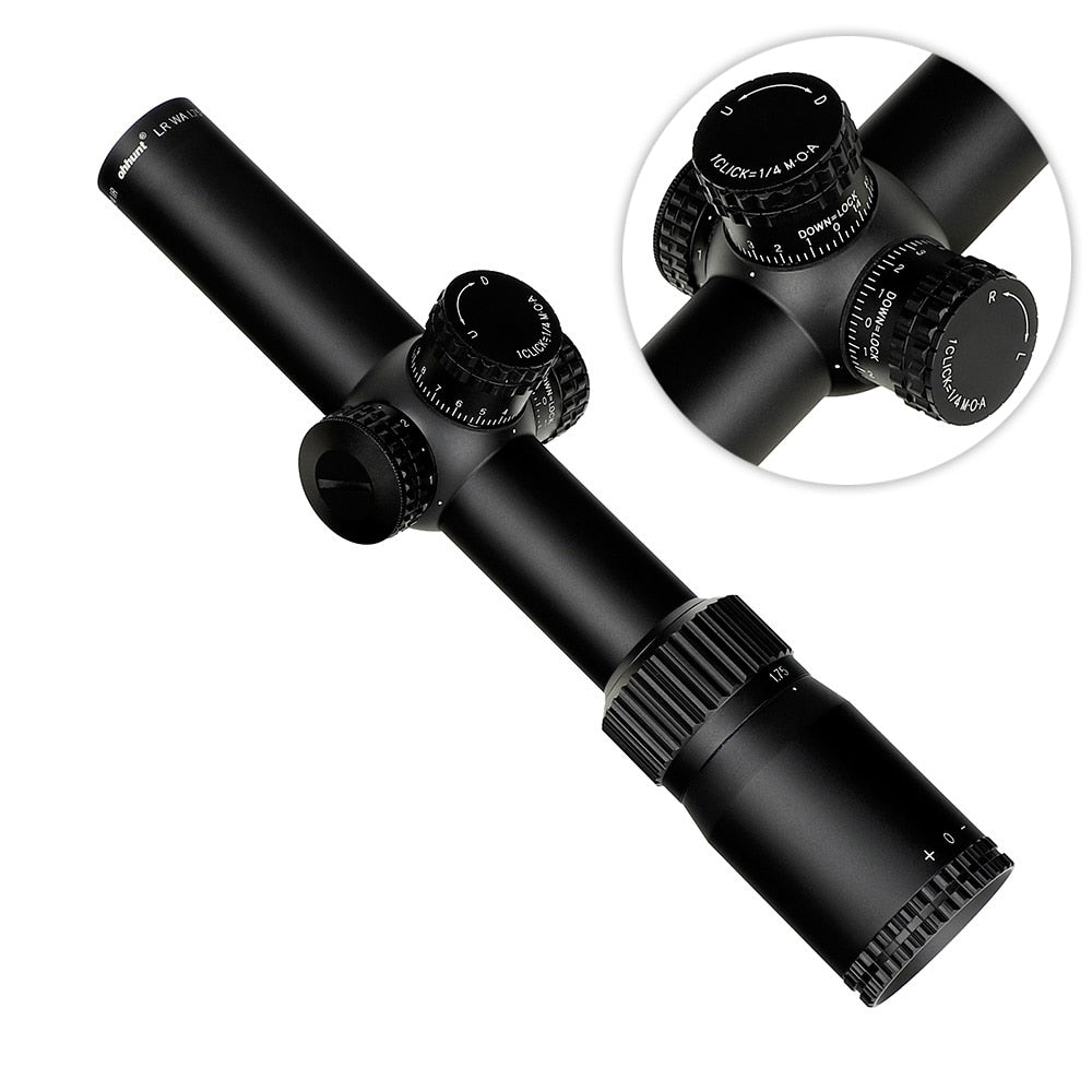 WINFREE® LR FFP 1.5-12X28 IR Scope, Glass Etched Reticle, Red Illumination, Turrets Lock Reset - Image 6