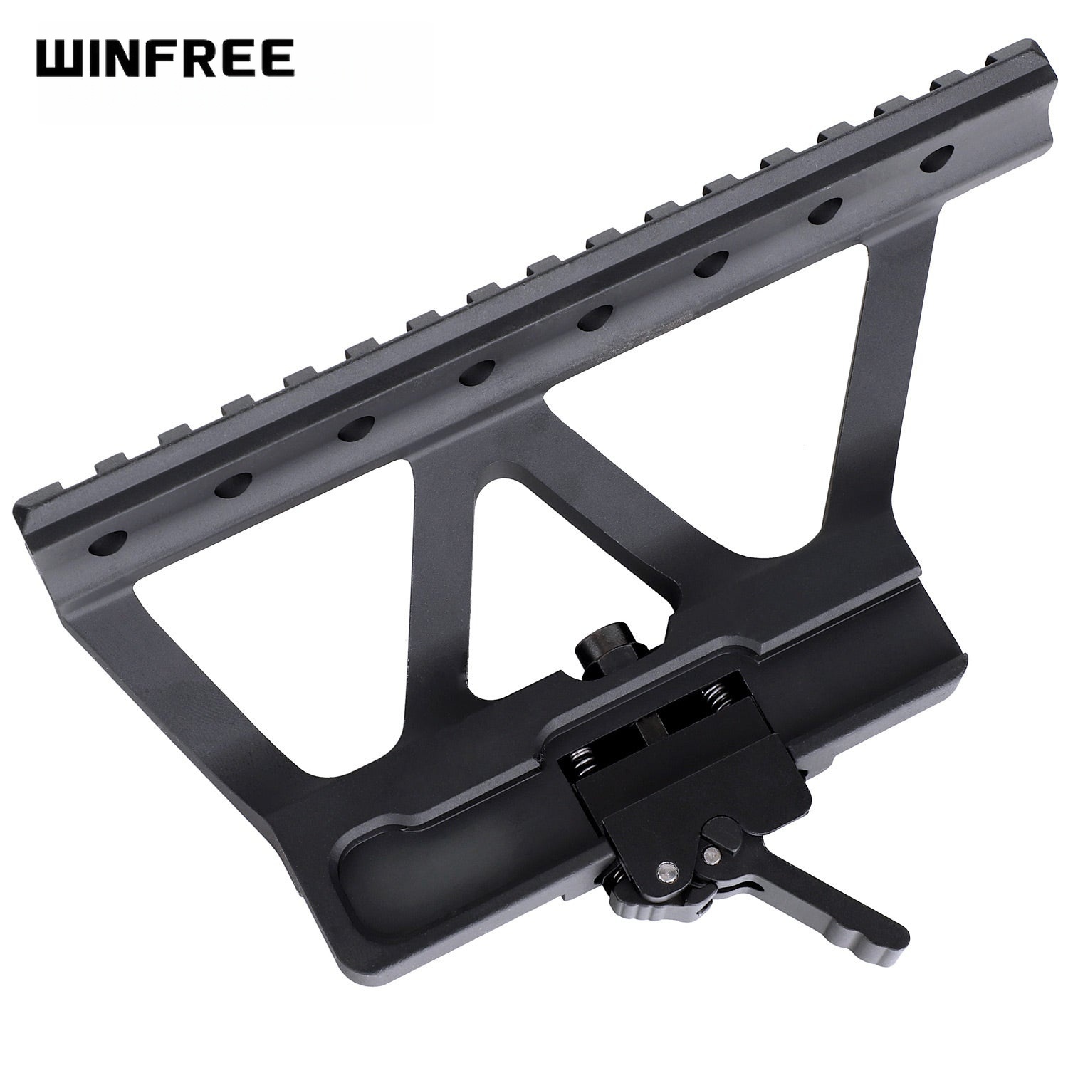 WINFREE AK Side Rail Scope Mount with Quick Detach System Picatinny Rail for AK47 AK74 - Image 6