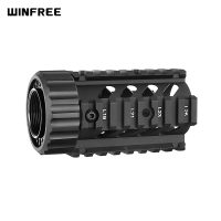 WINFREE 4 inch Free Float Quad Rail Handguard with Steel Barrel Nut fit AR-15/M4/Mk12