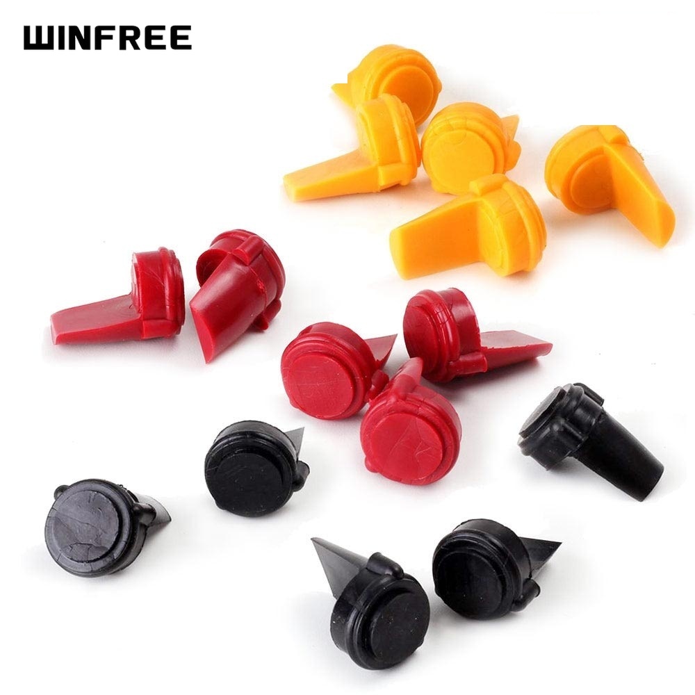 WINFREE Rubber Accu Wedge 5 Pcs for AR15/M4/M16 Rifles - Black Red Yellow