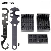 WINFREE AR15 Armorer's Barrel Nut Castle Nut Wrench for M4 M16 Multi-Fuction Tool