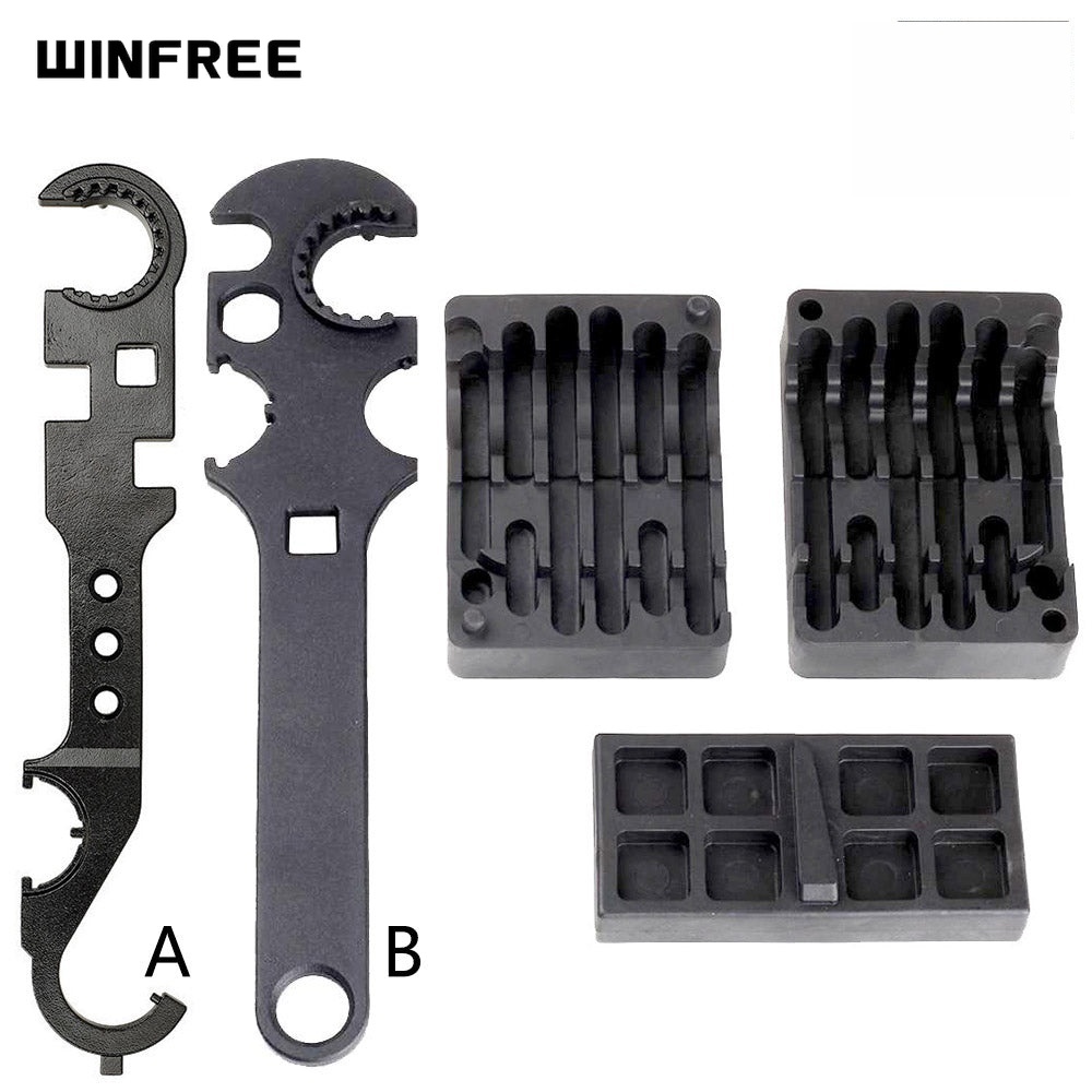 WINFREE AR15 Armorer's Barrel Nut Castle Nut Wrench for M4 M16 Multi-Fuction Tool