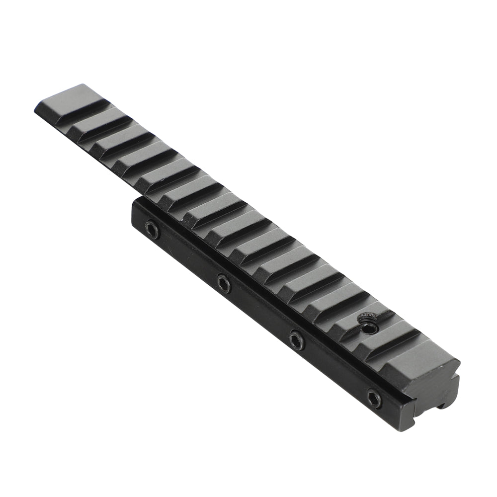 WINFREE ® Extension 11mm Dovetail to Picatinny Rail Adapter Convert Mount with Stop Pin - 14 Slots - Image 3