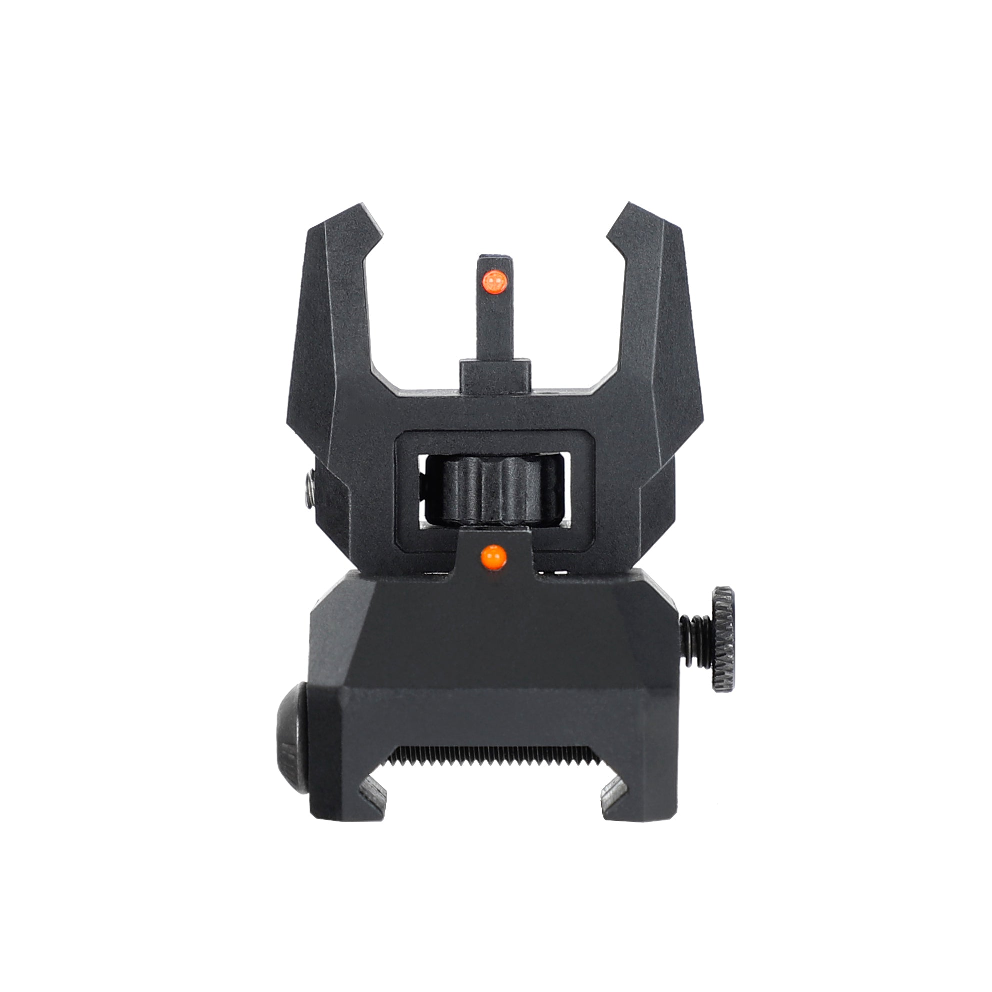 WINFREE® AR Flip Up Sights Back Up Front Rear Sight Set with Red&Green Fiber Optic Dots Polymer - Image 17