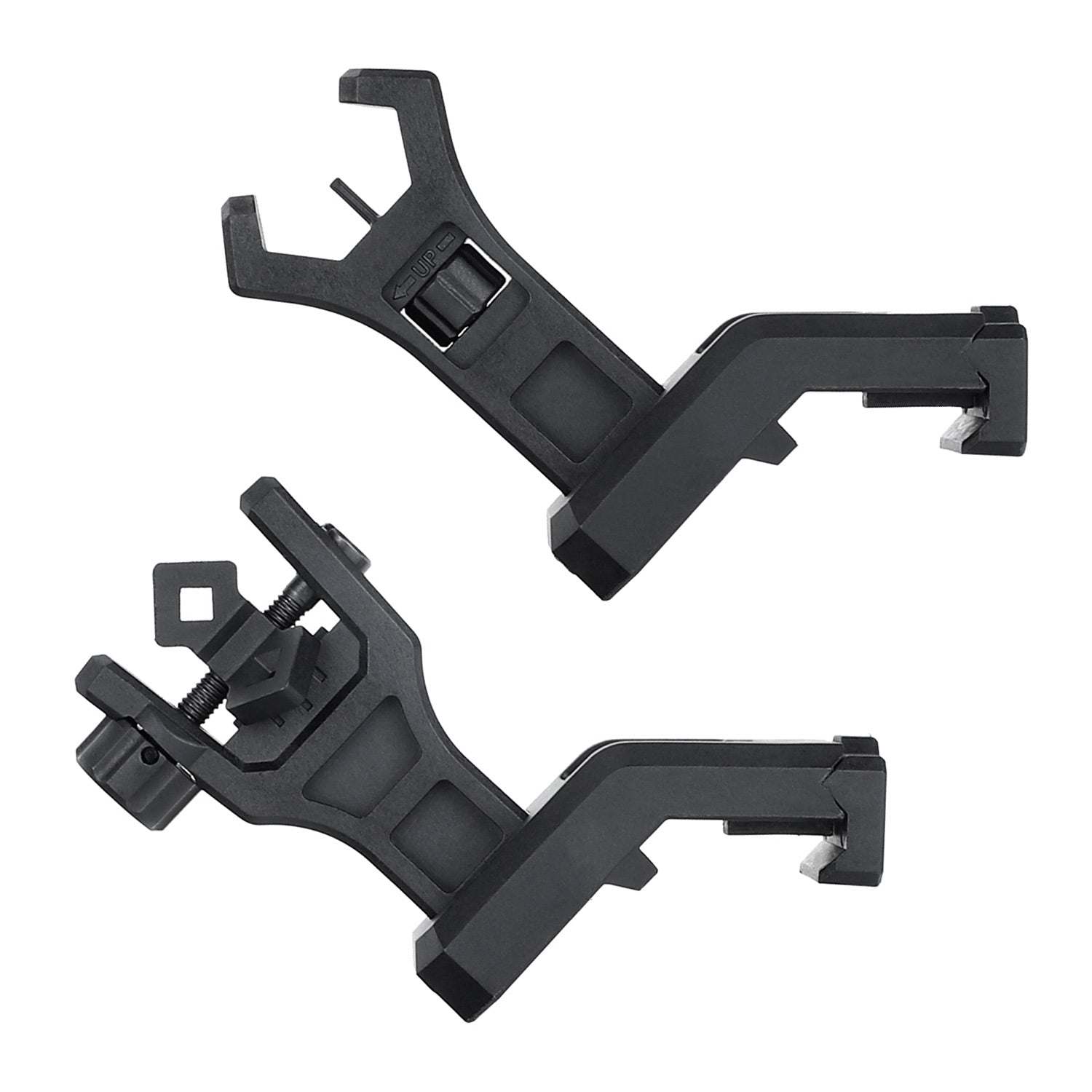 WINFREE 45 Degree Offset AR Flip Up Sights Rapid Transition Backup Front and Rear Sight for Picatinny Mount - Image 10