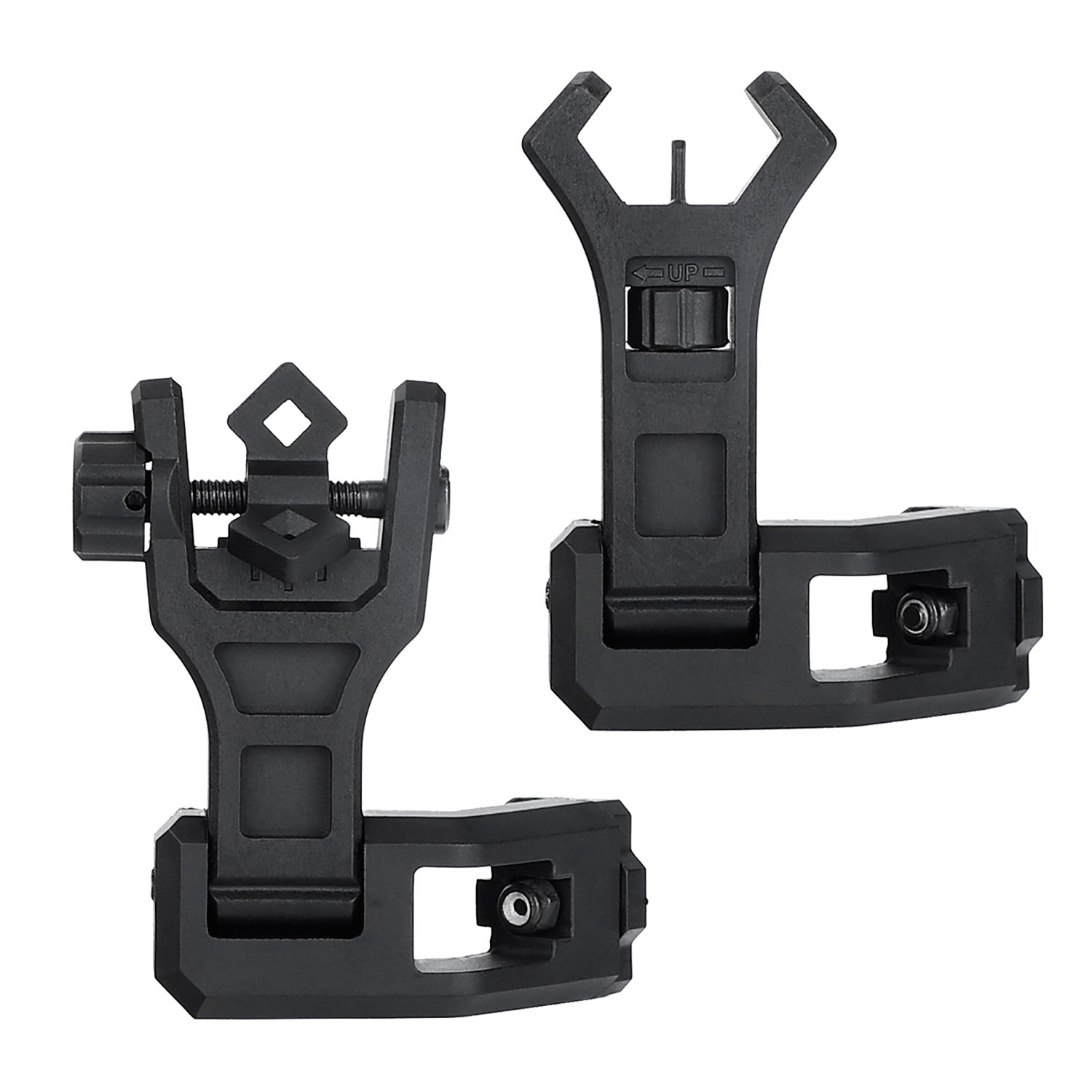 WINFREE 45 Degree Offset AR Flip Up Sights Rapid Transition Backup Front and Rear Sight for Picatinny Mount - Image 12