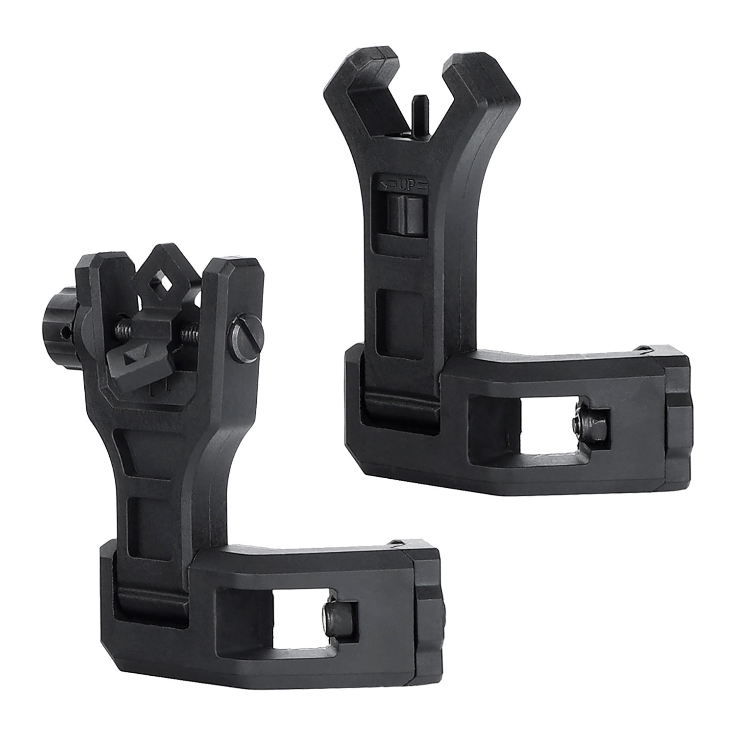WINFREE 45 Degree Offset AR Flip Up Sights Rapid Transition Backup Front and Rear Sight for Picatinny Mount - Image 13