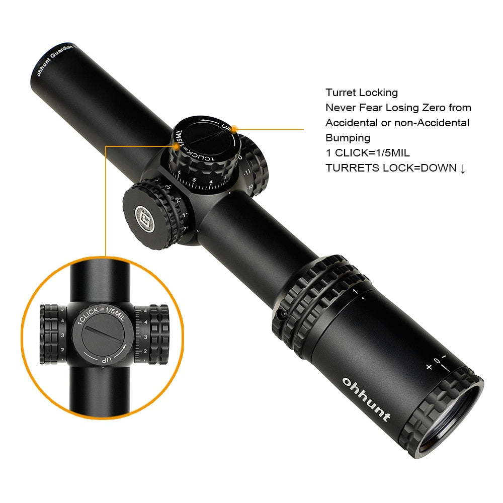 WINFREE® GD 1-6X24 Compact Rifle Scopes Budget 1-6x LPVO Optics - Image 8