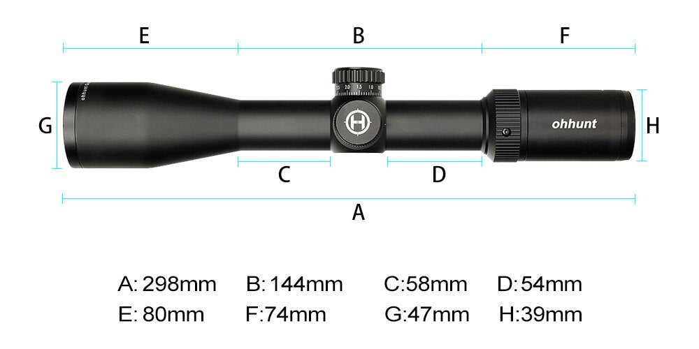 WINFREE Guardian 4-14X44 SF Hunting Rifle Scope Side Parallax - Image 12