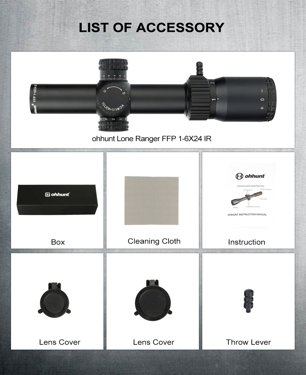 WINFREE® LR 1-6X24 FFP Compact Rifle Scopes Budget 1-6x LPVO Optics for AR15 - Image 23